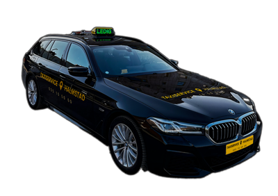 Taxiservice Halmstad åk säker taxi i Halmstad med trevliga taxiförare.